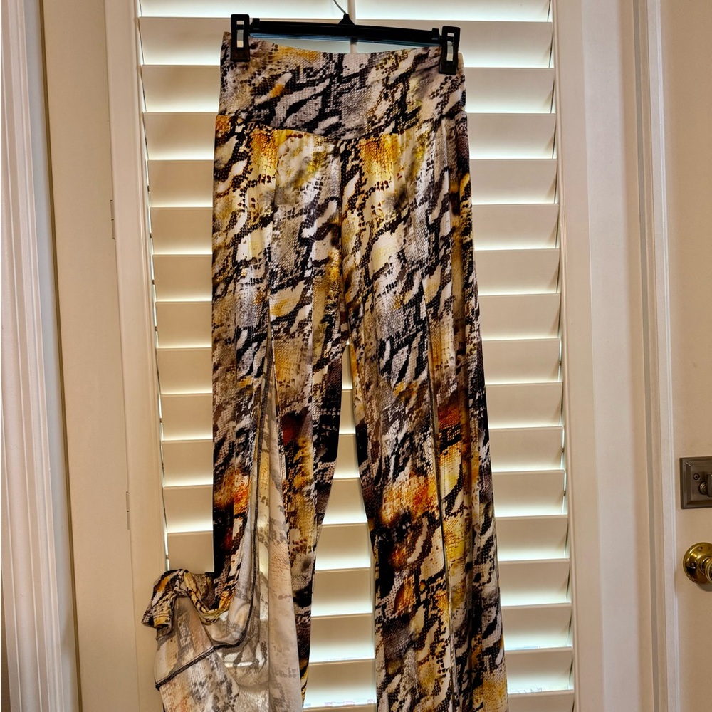 Julian Chang Multicolor Snake Print Women's Pants